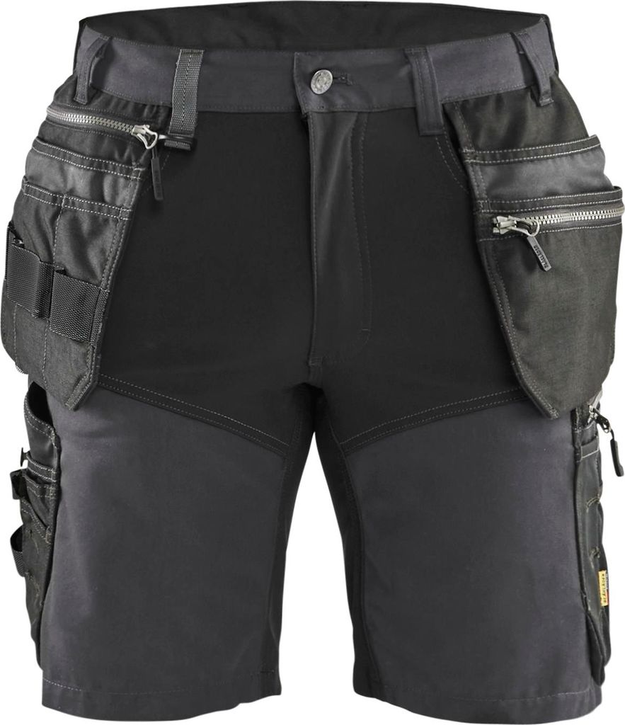 Handwerker Shorts Mit Stretch "1598 " - Blakläder Mittelgrau/Schwarz C48