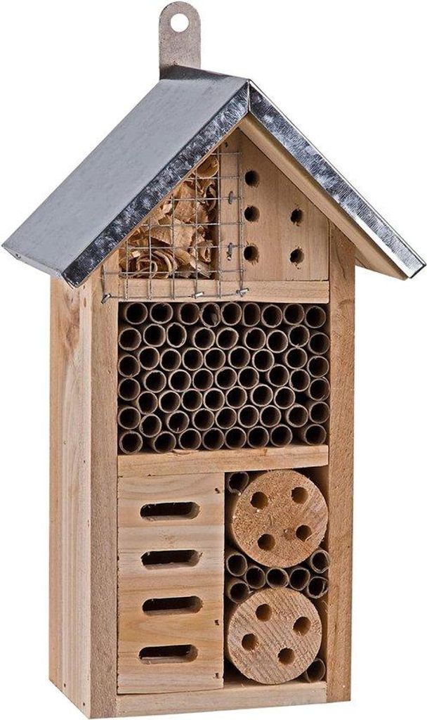 Famanu Insektenhotel aus Holz - Bienenhaus mit vielseitigen Produktbild 