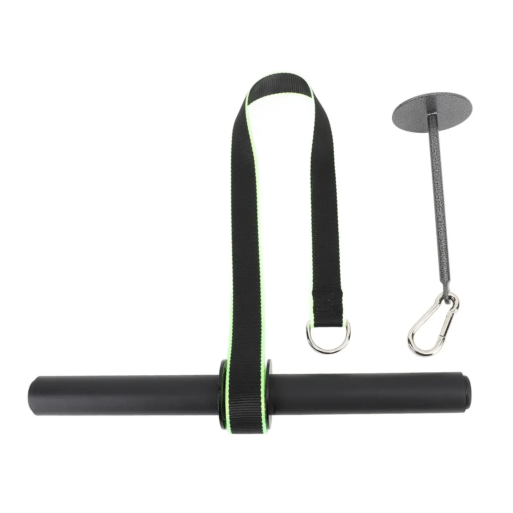 Rouleau musculation avant-bras et poignet en acier avec sangle réglable