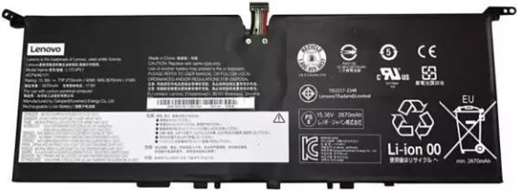 Batterie de Rechange Lenovo 15.36V 42Wh Li-Polymer pour PC Portable Slim