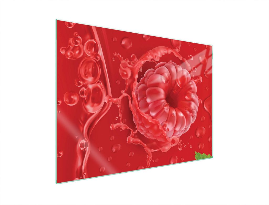 Glasschutzplatte Für Herd 70X52 Himbeere