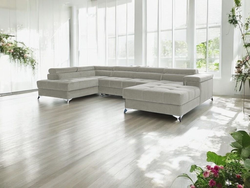 Ecksofa mit Schlaffunktion RADUS U-Form, Sofa Couch mit Produktbild 