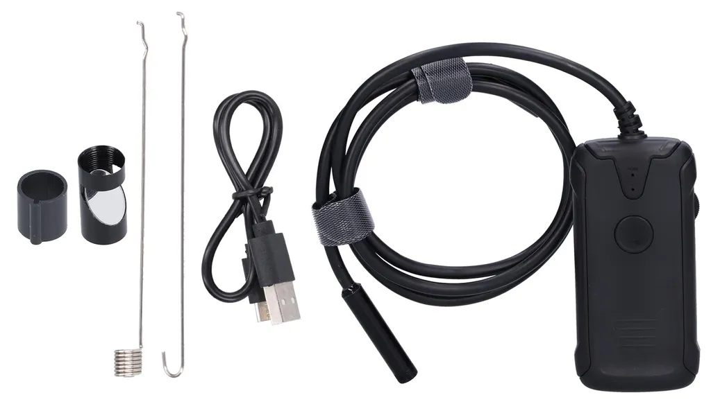 Endoscope WiFi HD 8mm étanche avec poignée sans fil et câble de 5m