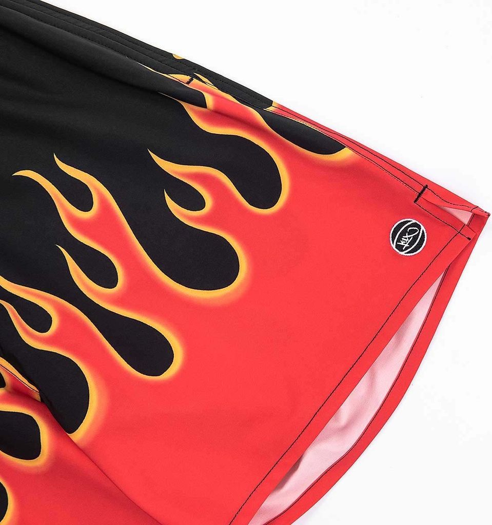 K1X Basketball - Stockton Shorts mit Taschen, Farbe:Fire, Kleidergröße:XL