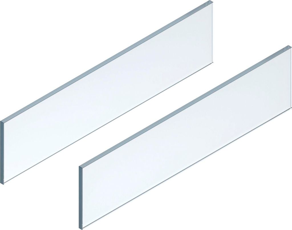 BLUM LEGRABOX free Einschubelement Seite, NL 650 mm, Glas klar