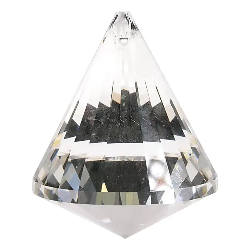 Attrape-soleil cristal AAA cône 42x53mm brillant - Set de 4 perles