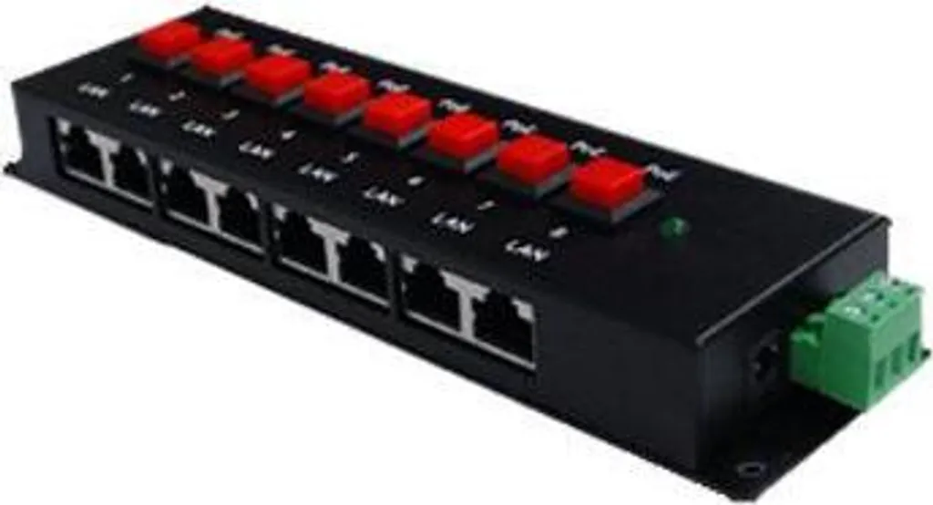Iniettore PoE Midspan 8 Porte: Soluzione Rack Efficiente 10/100