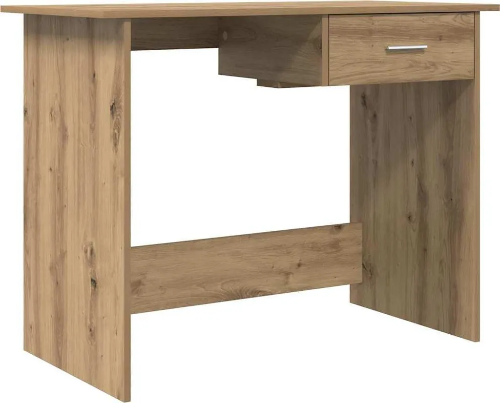 Scrivania artigianale in rovere 100 x 50 x 76 cm materiale in legno