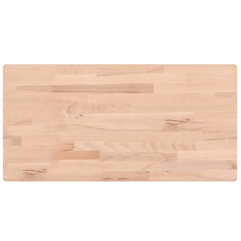 Plan vasque en bois de hêtre massif 100 cm - Finition naturelle premium