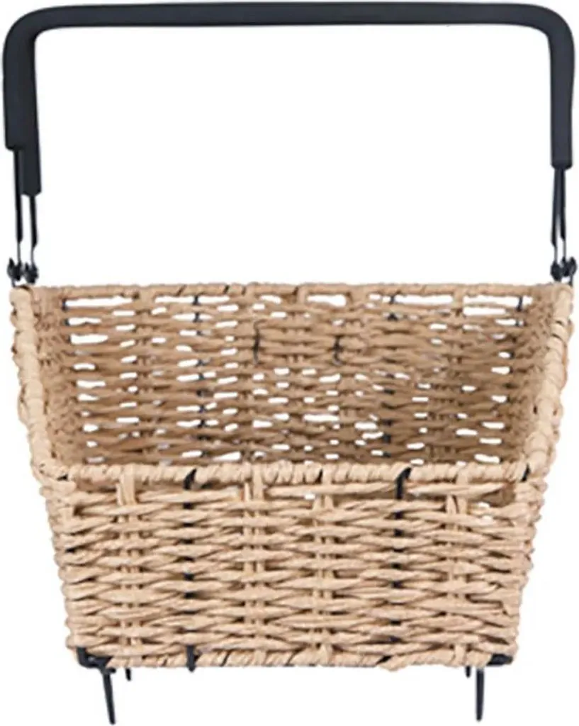 Panier de Vélo Basil Cento Aspect Rotin Multi Résistant aux Intempéries - 5