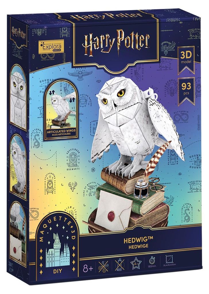 Puzzle 3D Harry Potter Hedwiga 198 elementów Cubic Fun Zdjęcie produktu 