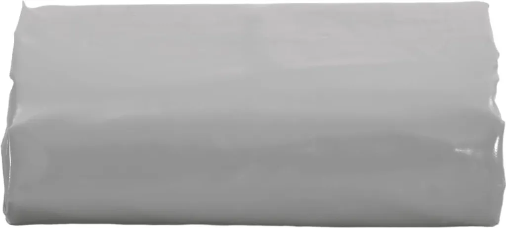 vidaXL Telone Grigio 3x3 m 650 g/m² PVC Impermeabile Alta Resistenza
