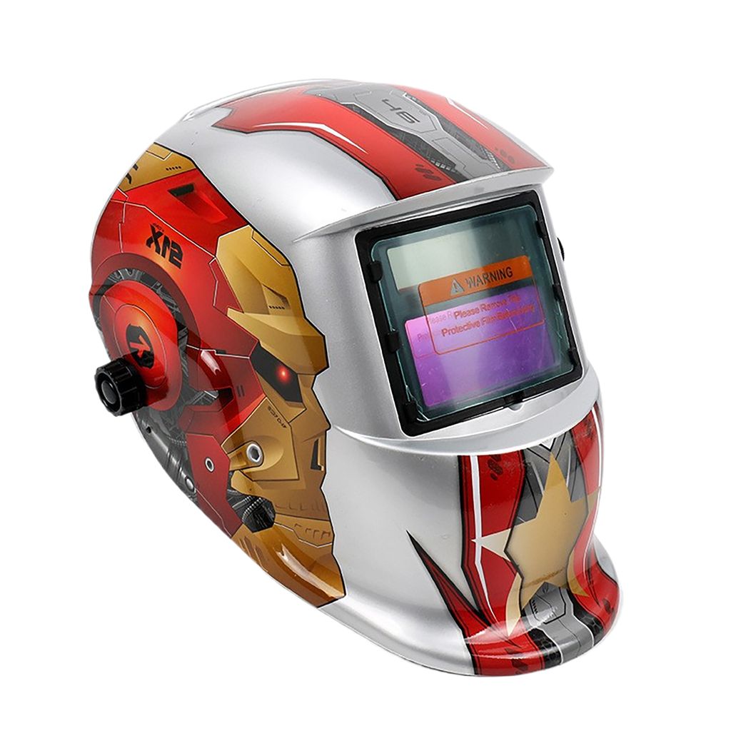 Automatik Schweißhelm Schweißschild Schweißmaske Solar Schweißschirm Schutzhelm Sichtfeld 9,2 x 4,2 cm