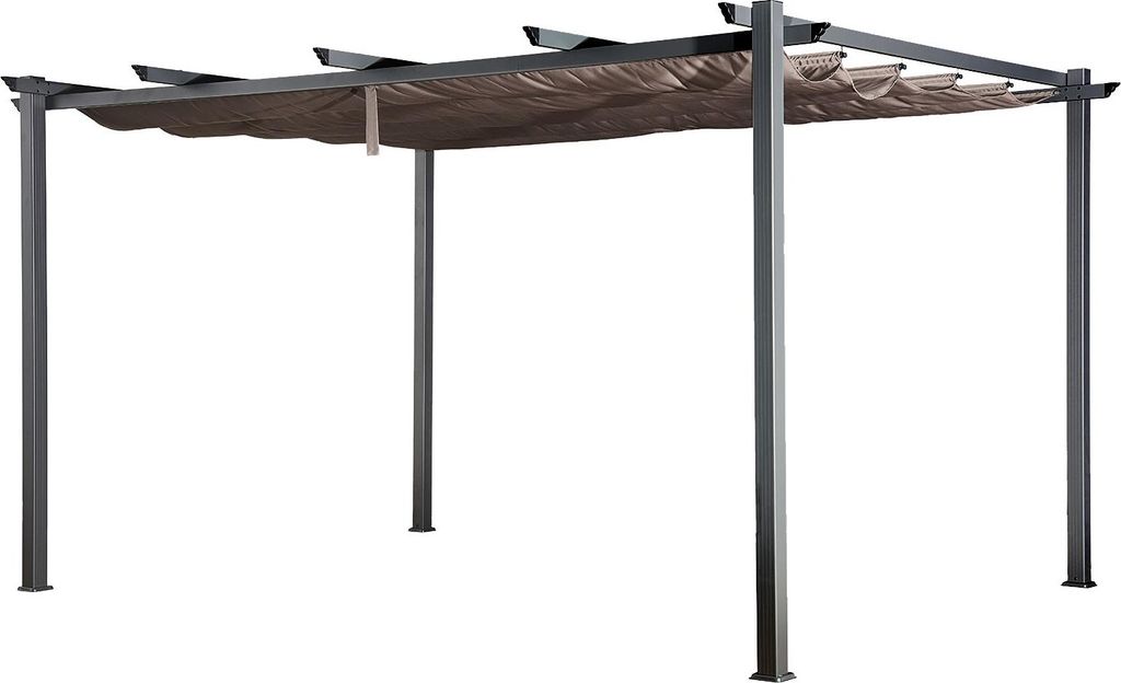 Pergola autoportante 3 × 4m CASSIS taupe - structure Image du produit 
