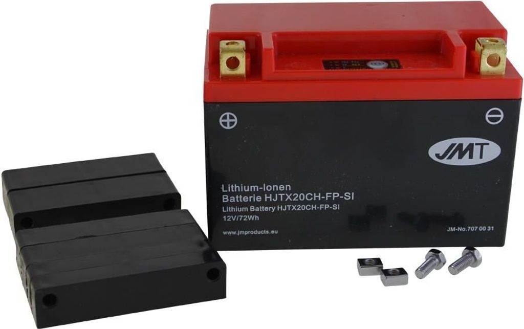 Lithium-Ionen-Batterie JMT HJTX20CH-F, 12 V 6 Ah, Pluspol Produktbild 