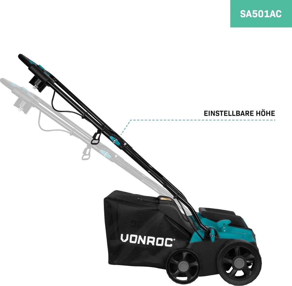 Vonroc Vertikutierer Elektro - Rasenbelüfter 1300W - Produktbild 7