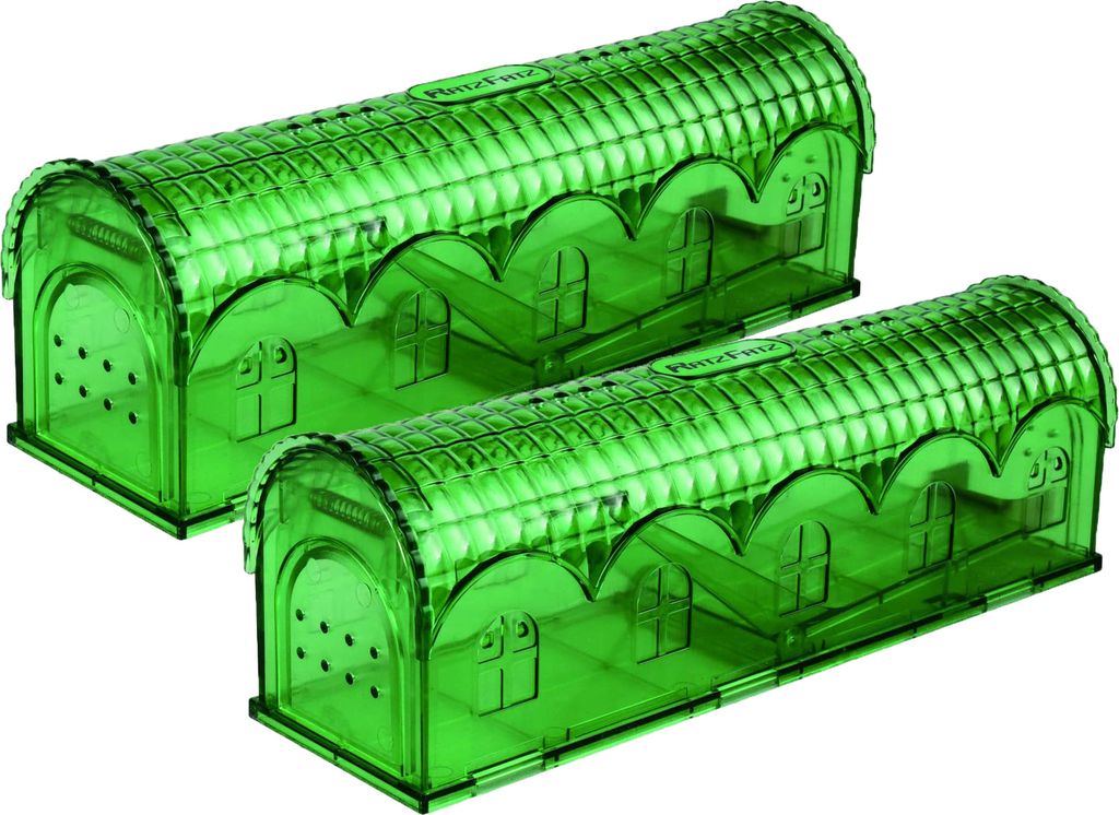 RatzFatz® 2er-Set Premium Mausefalle Lebend Lebendfalle Produktbild 