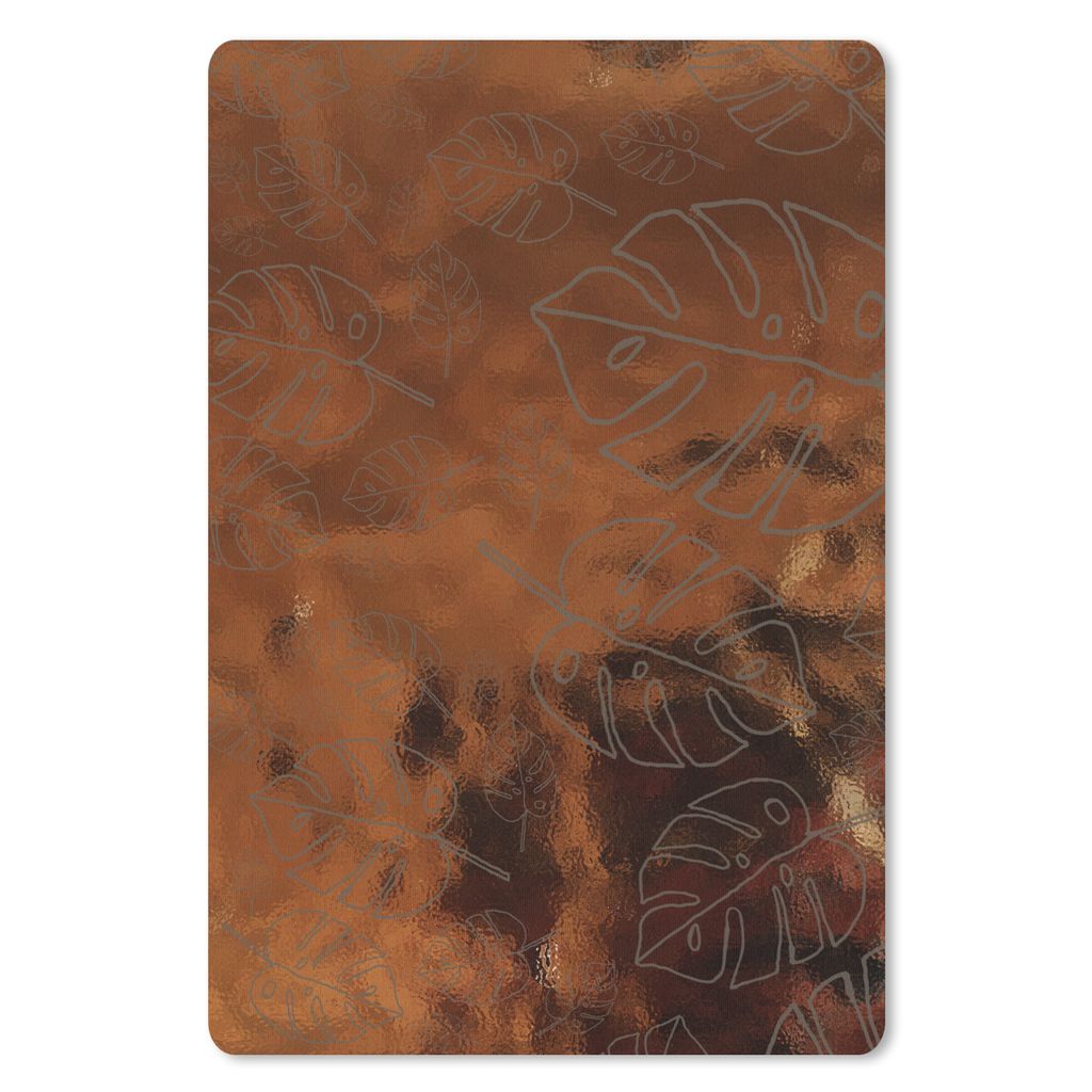 MuchoWow Mauspad Mousepad Muster - Figur - Bronze - Grau 18x27 cm - Mousepads - Maus Mat - Pad - Mausunterlage