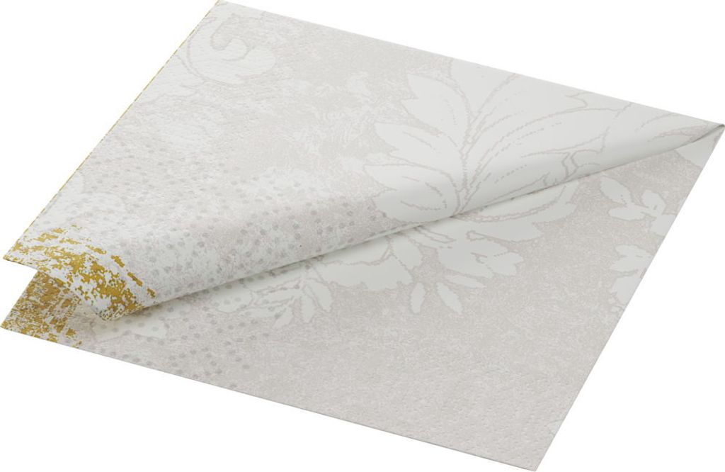 Duni Servietten Royal white 33x33cm 3lagig 50 Stück Produktbild 
