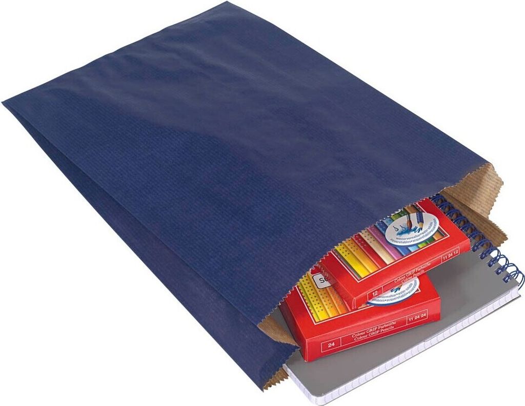 VP Faltenbeutel blau 15,0 x 21,0 cm, 100 St.