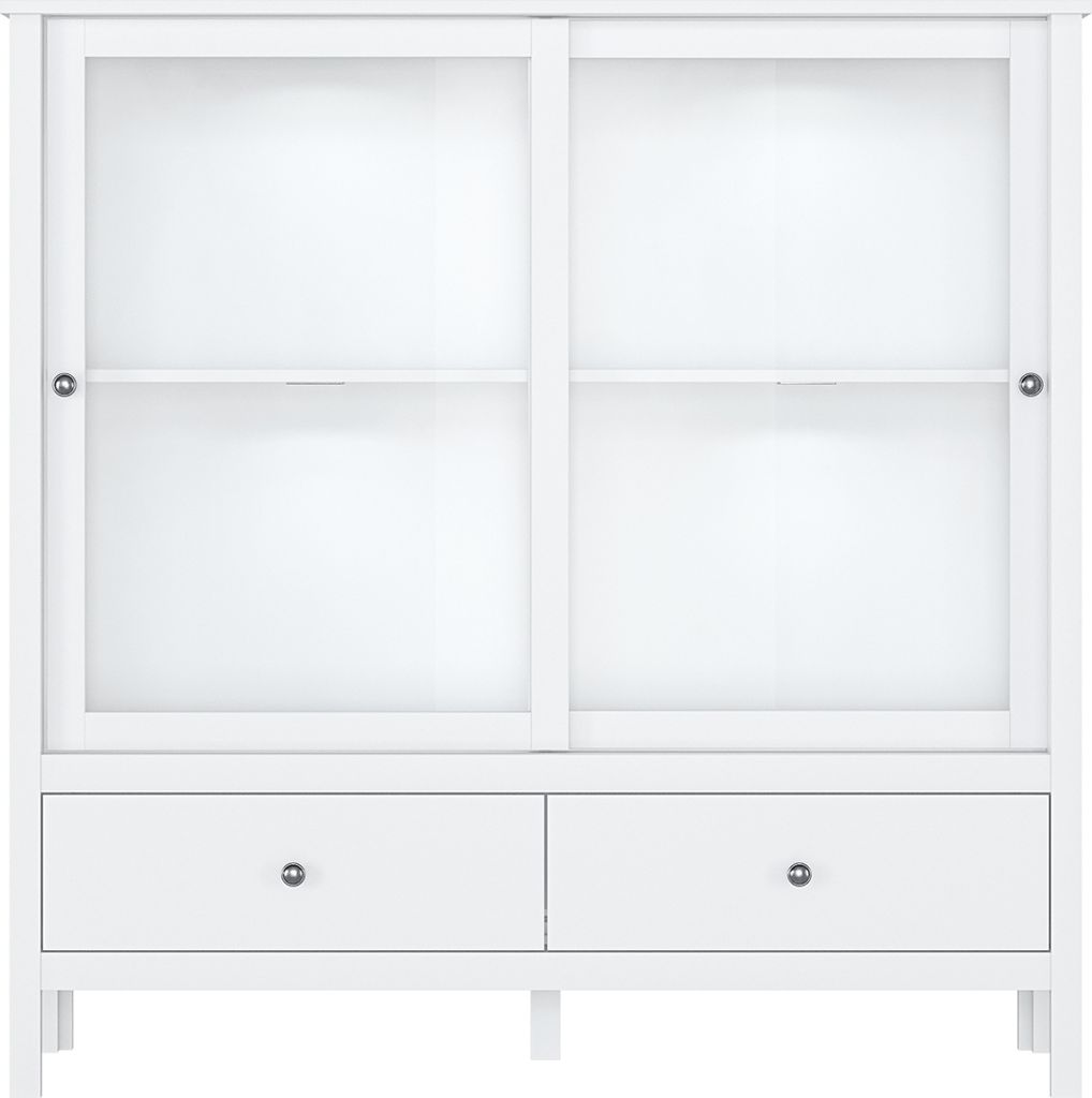 Kondela Vitrine Olje 2W2S N - weiß