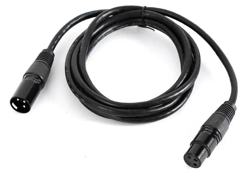 Kit de 10 câbles DMX512 de 2m avec fiches plaquées or et gaine PVC