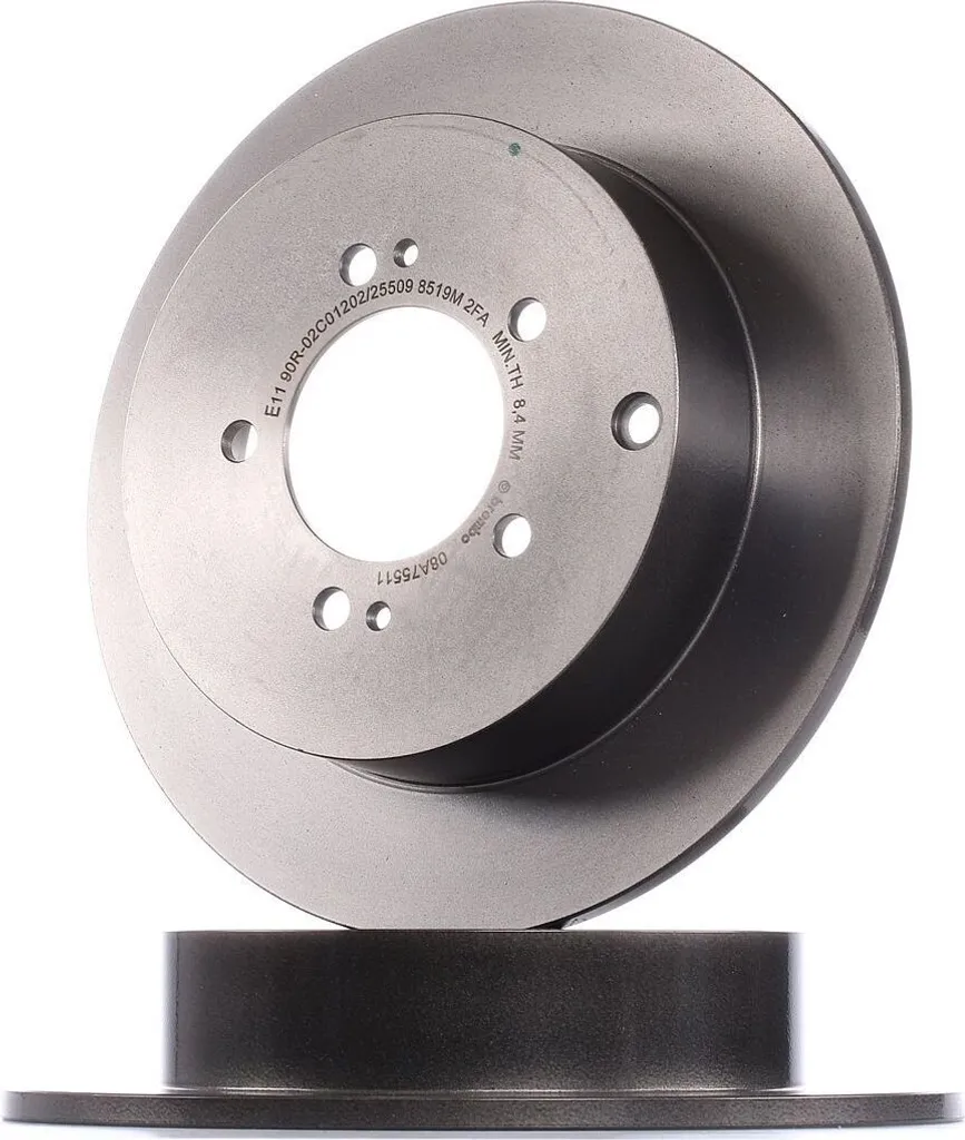 Brembo 08.A755.11 Disque de Frein Arrière avec Traitement Anticorrosion