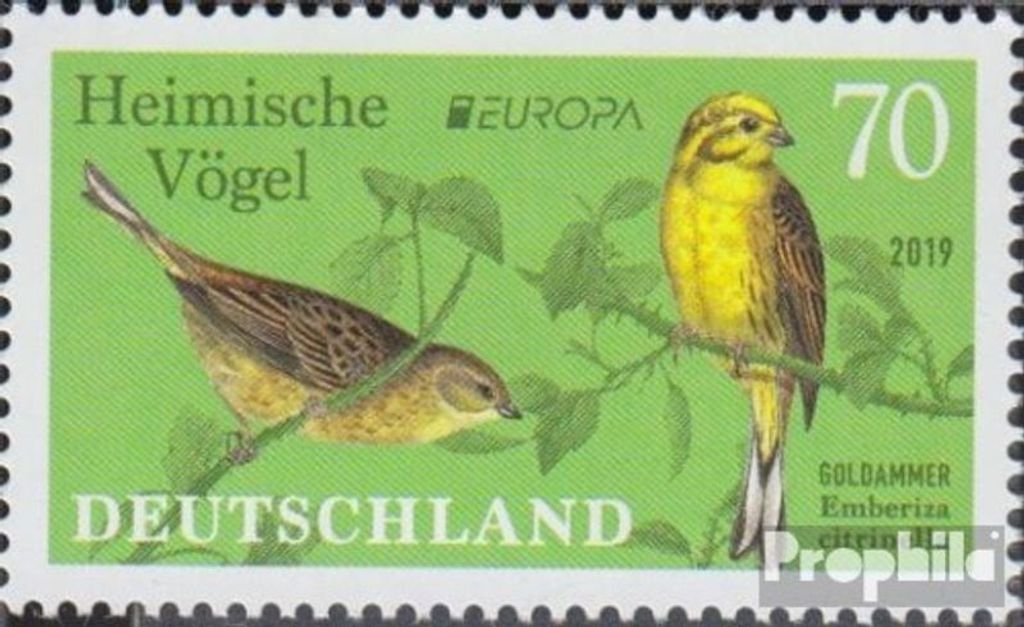 Briefmarken BRD (BR.Deutschland) 2019 Mi 3463 (kompl.Ausg.) postfrisch Heimische Vögel