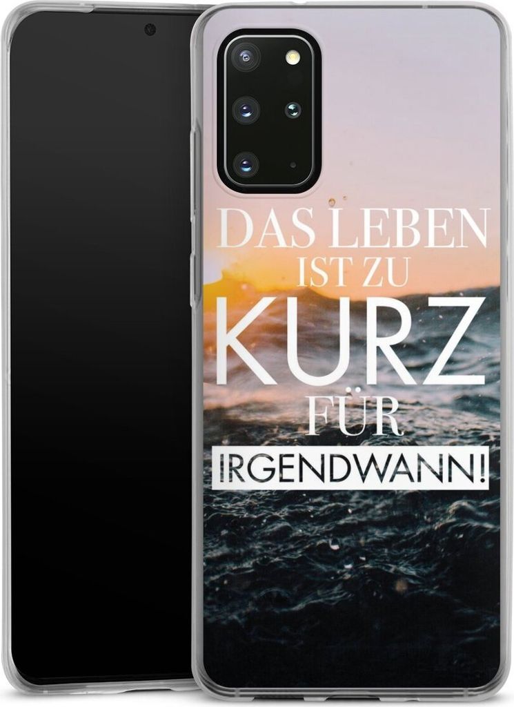 DeinDesign Slim Hülle für Samsung Galaxy S20 Plus Silikon Case Ultra Dünn Handyhülle Meer Statement Spruch