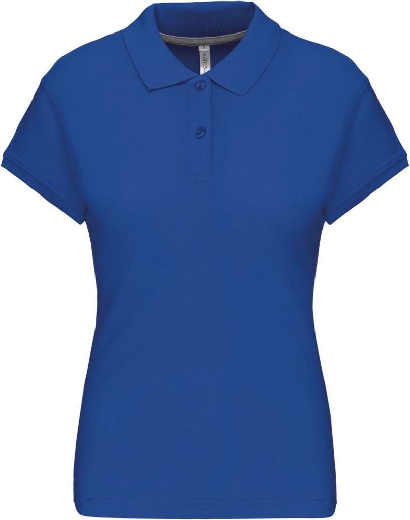 Kariban Baumwolle Classics-20.K242 Damen Piqué Polo Gr. M light royal blue