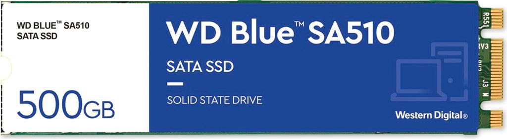 WD Blue M.2 2280 500GB SATA3 SA510 interne SSD Image du produit 