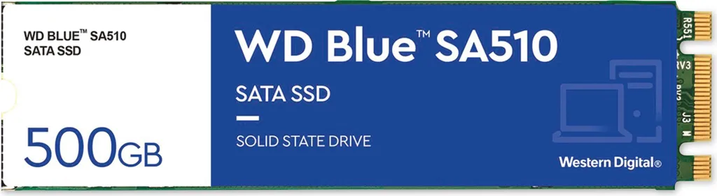SSD Interno WD Blue SA510 M.2 2280 500GB SATA3 - Addio Rallentamenti