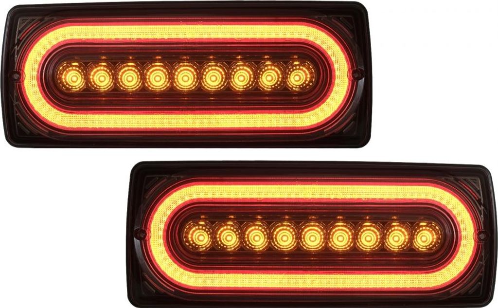 Full LED Rückleuchten für Mercedes G W463 1989-2017 Dynamisch Drehen Signal Rauch.