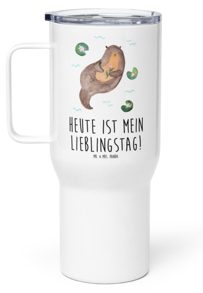 Mr. & Mrs. Panda thermosbecher Otter Seerose - Weiß - Produktbild 