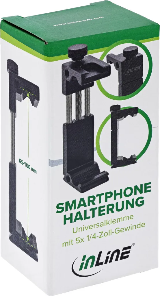 Support Téléphone pour Trépied InLine, Idéal Vlogging et Streaming - 6