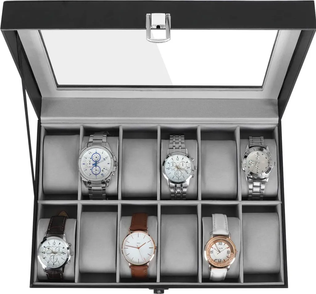 Boîte à montres pour vitrine d'exposition et rangement de commode chic - 2