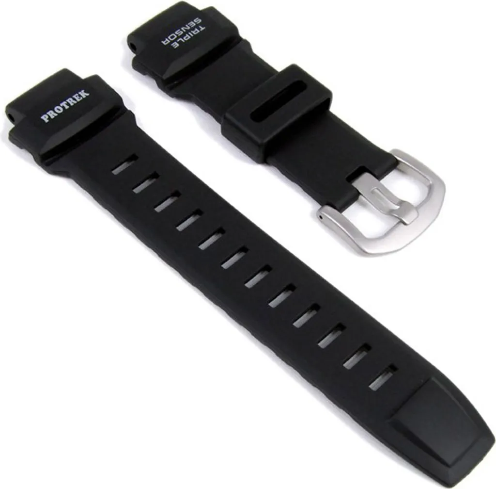 Bracelet de rechange en résine noire 18mm compatible Casio PRG-260