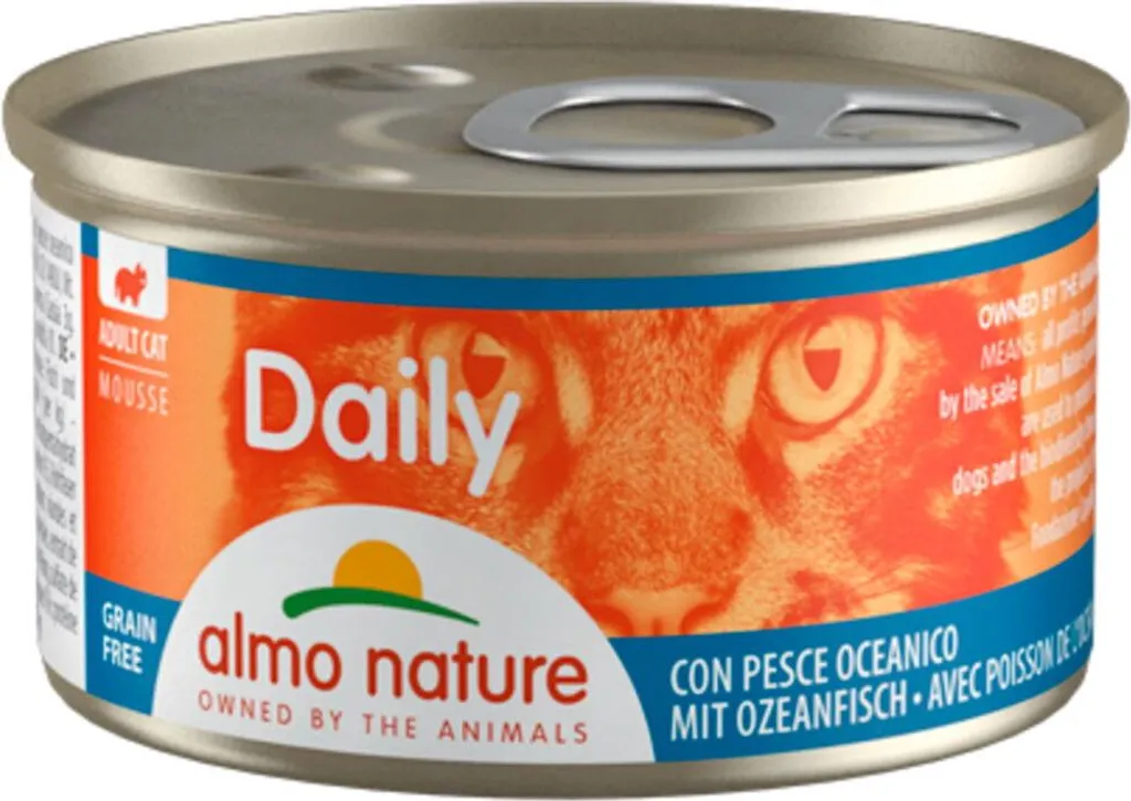 24 sachets Almo Nature Daily poisson sans céréales 85g émincé en sauce