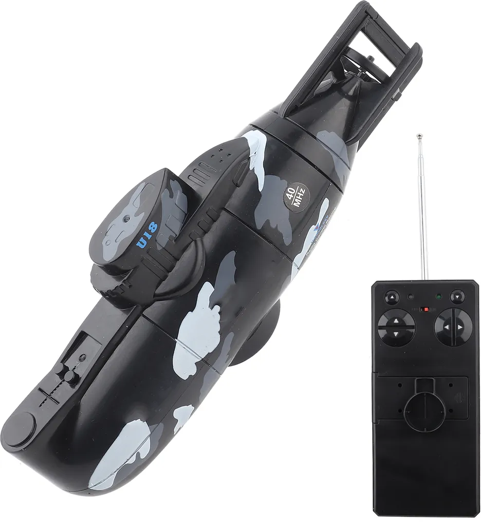 Sous-marin Télécommandé pour Piscine et Aquarium Modèle Militaire 6Ch