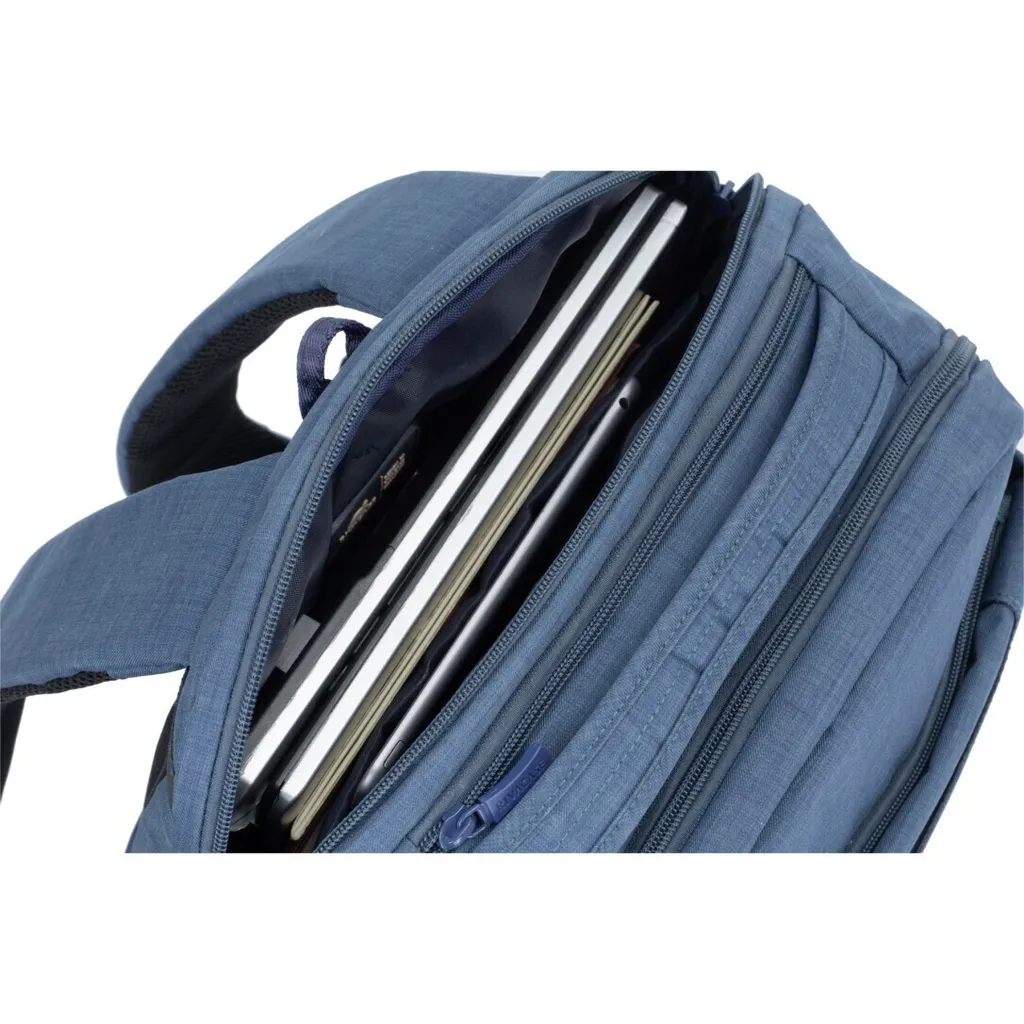 Sac à dos ordinateur 17.3 antichoc Rivacase 8365 bleu imperméable - 17