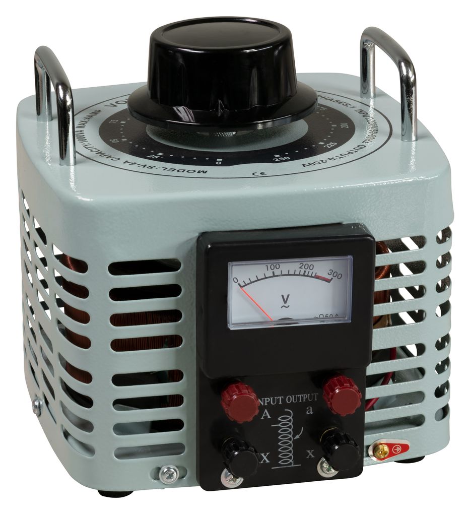Ringkern-Stelltrafo McPower "V-4000", 0-250 V, 4 A, 1.000 W, NICHT galvanisch getrennt