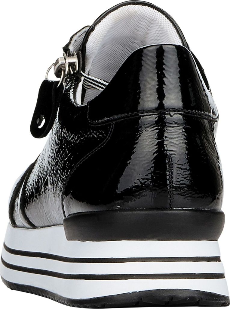 Remonte Damen Sneaker mit Plateausohle in Weite G & Reißverschluss D1302, Größe:41 EU, Farbe:Schwarz