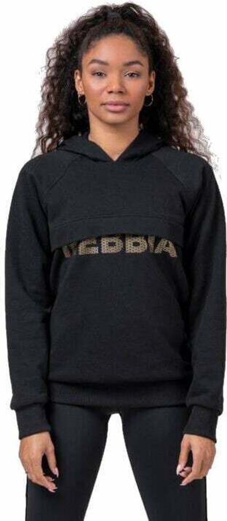 Nebbia Intense Focus Long Hoodie Black XS Trainingspullover