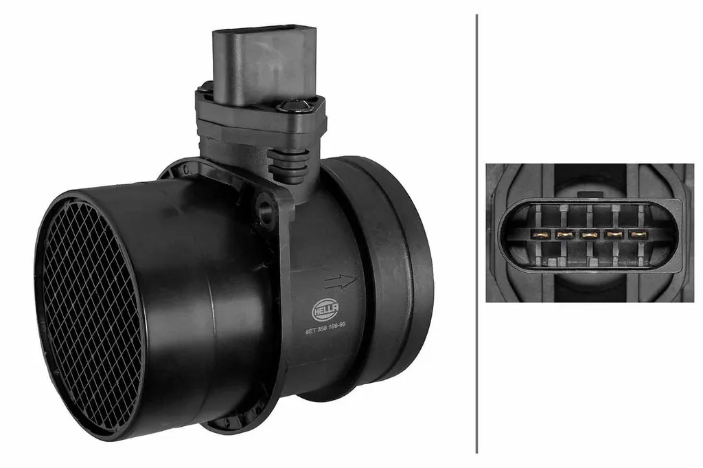 Capteur de masse d'air HELLA 5 broches compatible avec AUDI A3 8L 8P