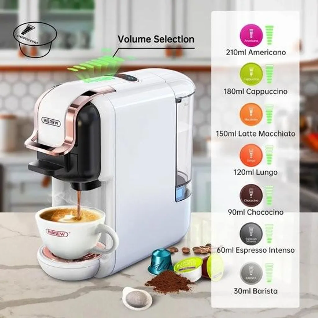 Machine à café polyvalente grise pour dosettes variées chaud et froid - 2