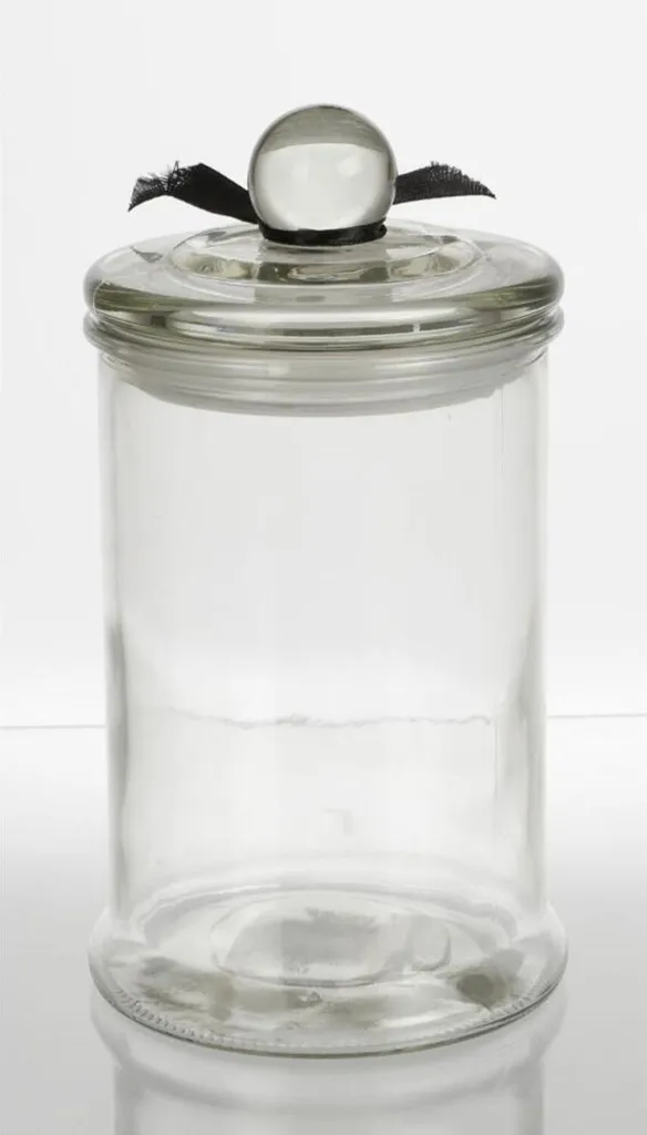 Bocal en verre hermétique de cuisine avec couvercle, lot de 18