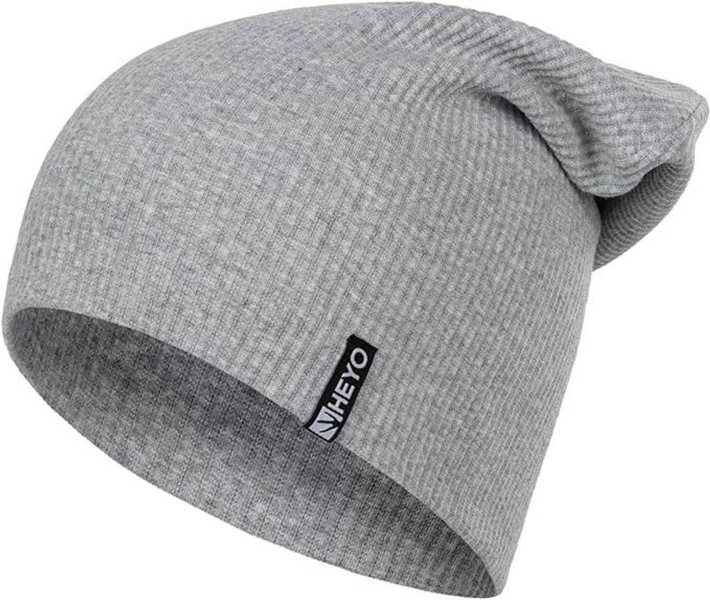Herren Mütze HEYO Damen Beanie aus Baumwolle Slouch Beanie Produktbild 