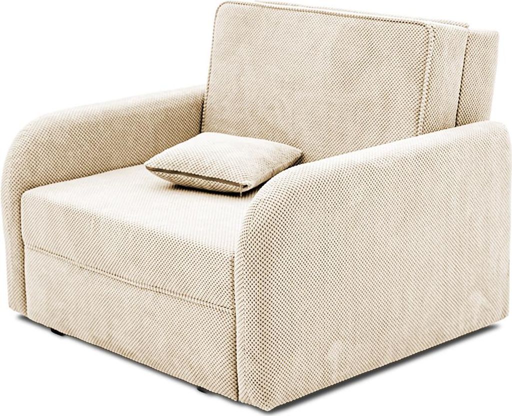 Sessel mit Schlaffunktion, Schlafsessel für Wohnzimmer, SOMO 80cm, Beige