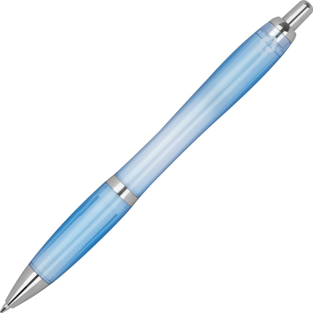 10x RPET Kugelschreiber / Farbe: transparent hellblau