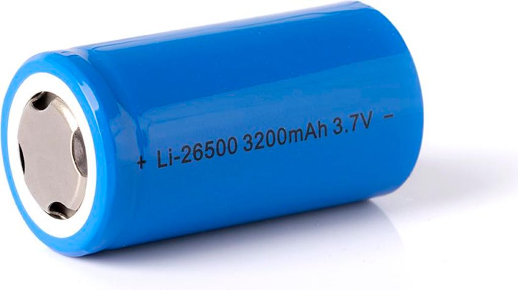 26500 Li-Ionen-Akku 3,6V - 3,7V mit 3200mAh Kapazität